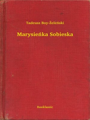 cover image of Marysieńka Sobieska